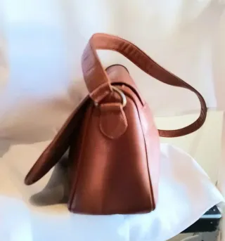 Bolso de piel marrón Cottie