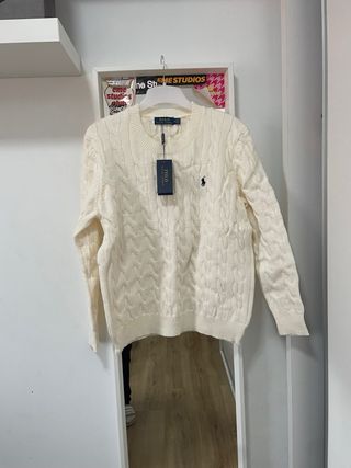 Polo Ralph Lauren Jersey Blanco Talla M Nuevo