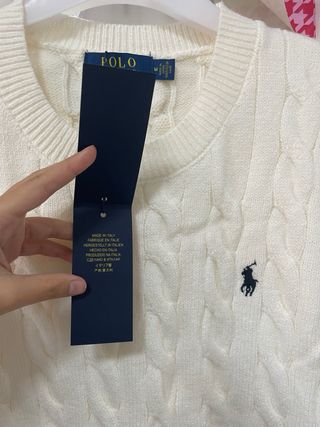 Polo Ralph Lauren Jersey Blanco Talla M Nuevo