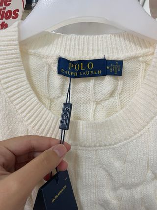 Polo Ralph Lauren Jersey Blanco Talla M Nuevo