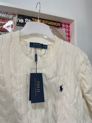 Polo Ralph Lauren Jersey Blanco Talla M Nuevo