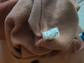 Felpa con cappuccio marrone taglia S calza anche M