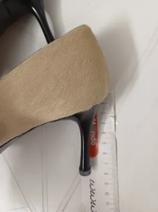 Scarpe décolleté beige in pelo di cavallino