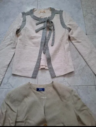 2 americanas mujer Talla M beige/gris
