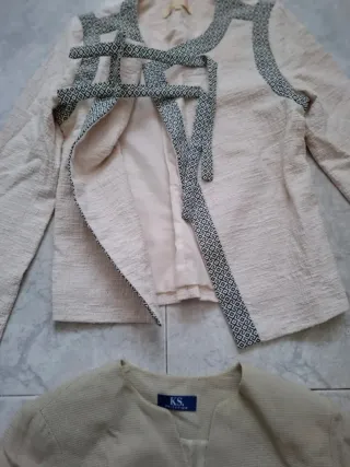 2 americanas mujer Talla M beige/gris