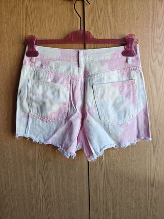 Calções Tye Dye Desfiados