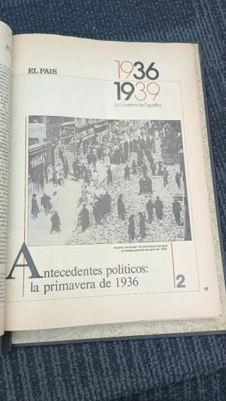 Libro La Guerra de España El País 1936-1939
