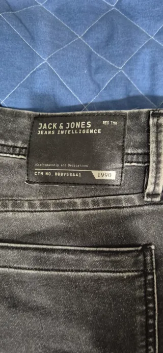 Vaqueros Jack & Jones negros desgastados Talla 36/