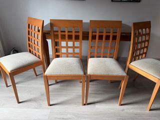 Conjunto mesa y 4 sillas comedor