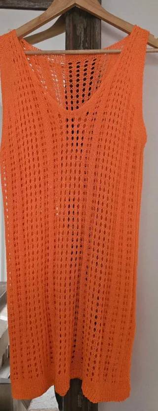Vestido de playa naranja
