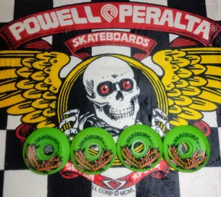 Ruedas Skate Old School Verdes nuevas