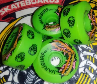 Ruedas Skate Old School Verdes nuevas
