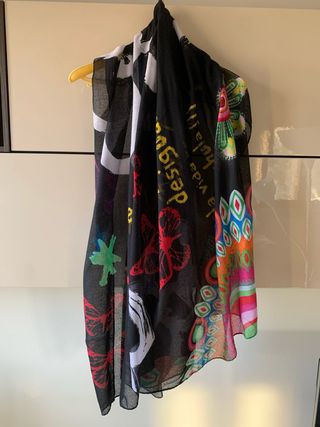 Scialle/Foulard Desigual Nero Multicolor 100x190