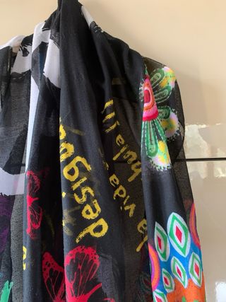 Scialle/Foulard Desigual Nero Multicolor 100x190