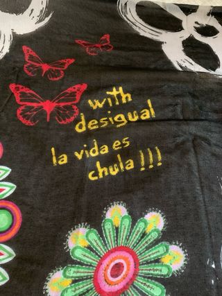 Scialle/Foulard Desigual Nero Multicolor 100x190