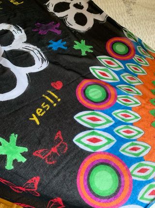 Scialle/Foulard Desigual Nero Multicolor 100x190