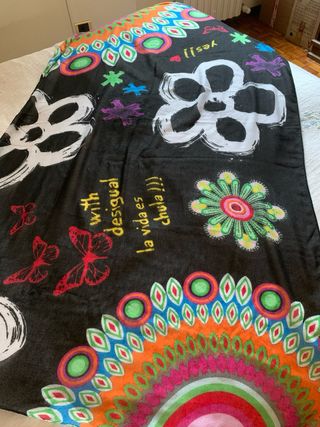 Scialle/Foulard Desigual Nero Multicolor 100x190