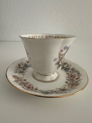 Taza y platillo Royal Albert Cáncer