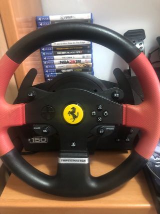 PS4 Slim + Volante + Mando + 20 Juegos