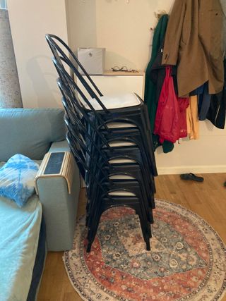 Sillas Sklum Lix Apilables (Negro/Blanco)