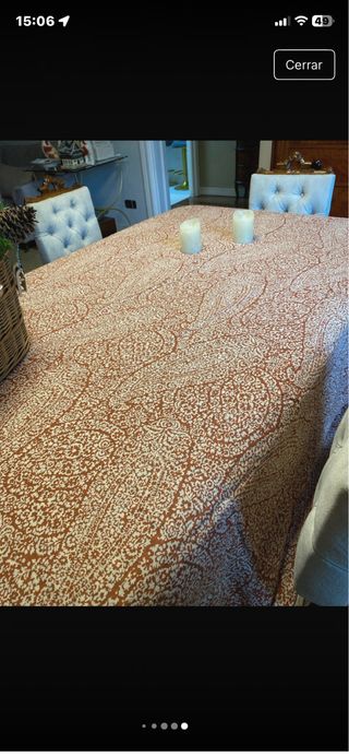 Sabana encimera Lino 100% Beige/Marrón