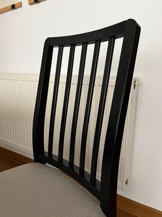 Mesa extensible redonda y 4 sillas