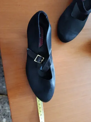 Zapatos de baile negros con hebilla