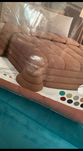 Trapunta 2 posti /grigio c rosa antico beige grigi