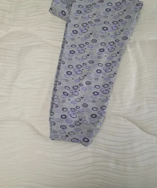 Pigiama donna viola e grigio