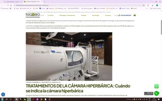Cámara Hiperbárica O2 NUEVA A ESTRENAR. EN PERSONA