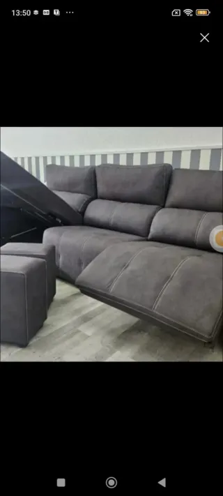 Sofár relax 3 plazas, 2 asientos, tirador 1100 €