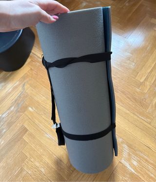 Esterilla de pilates azul y gris