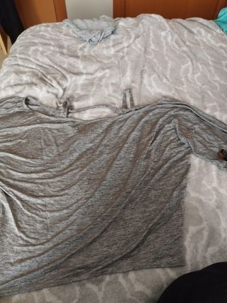 Camiseta plateada fiestas Dorothy Perkins Talla M