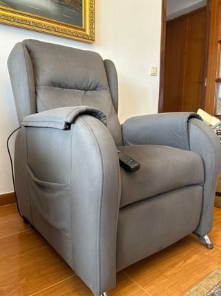 Sillón Eléctrico Reclinable Gris