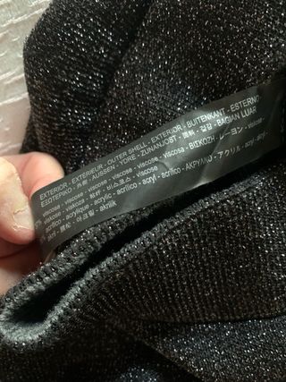 Pantaloni Zara knit lurex tg M limited edition