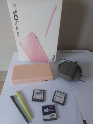 Nintendo DS Lite Rosa + Juegos