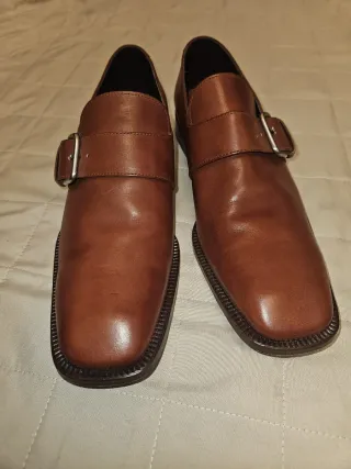 Scarpe Monk Strap Prada Marroni Uomo