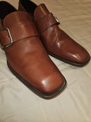 Scarpe Monk Strap Prada Marroni Uomo