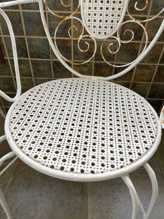 Juego 2 Sillas Hierro Jardín