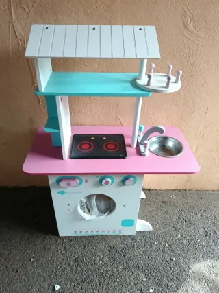 Cocina de madera infantil