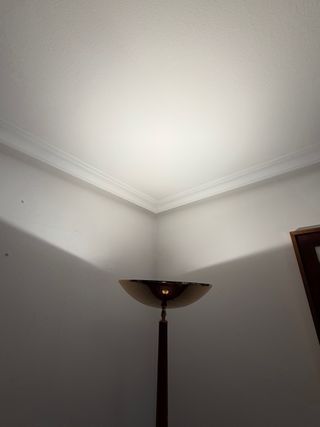 Lámpara de pie vintage madera y metal