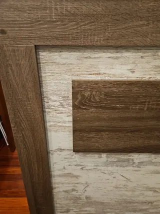 Cabecero de cama 1,60m ancho bicolor madera