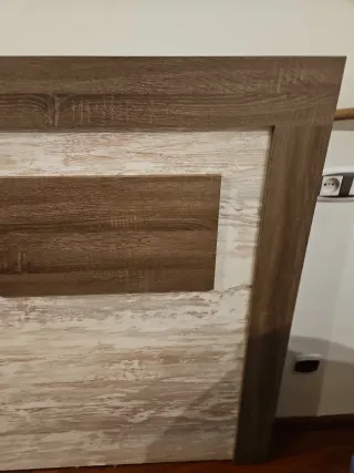 Cabecero de cama 1,60m ancho bicolor madera