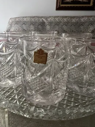 Bicchieri da whisky con vassoio