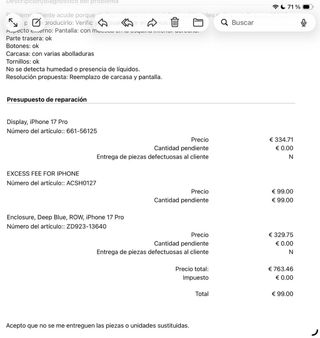 iPhone 17 Pro 256 GB Azul