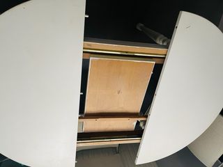 Mesa redonda extensible 4 patas 100cm de diámetro