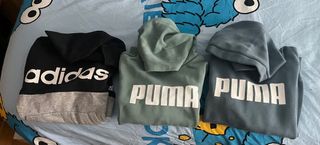 Lote 3 Sudaderas Talla 11-12 Adidas y Puma