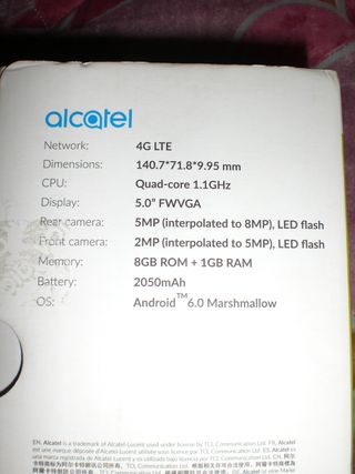 Alcatel U5 Teléfono Móvil + Accesorios