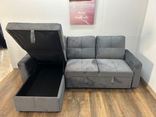 Sofá cama Pau con arcón reversible