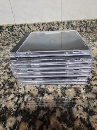 Pack 8 Cajas CD Estándar Transparentes